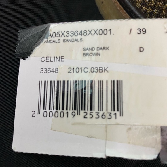 CELINE Jacquard Printed Wedge Sandals - Picture 15 of 15